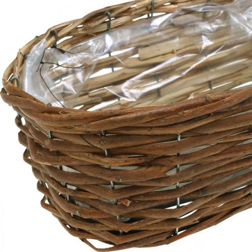 Floristik24 Květinový košík, košík na osázení, květinová dekorace přírodní L31cm H11,5cm