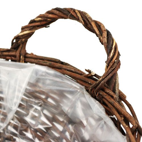 Floristik24 Košík miska Ø18cm kulatá, neloupaná