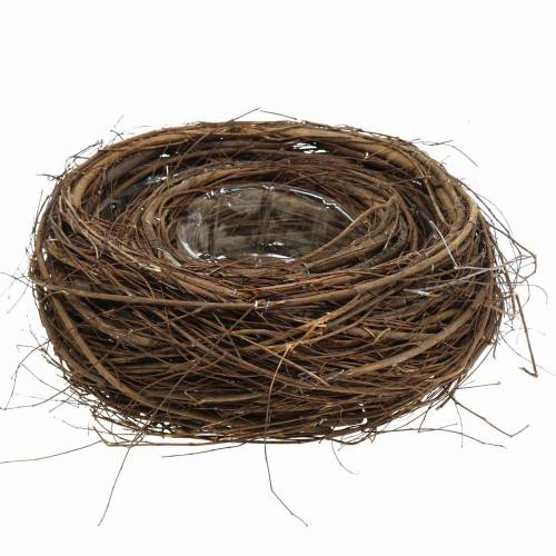 Floristik24 Košík velikonoční košík tmavě hnědý Ø26 / Ø15cm, sada 2 ks