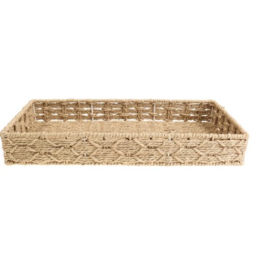 položky Košík dekorativní podnos košík přírodní 41/33/25 cm sada 3 ks
