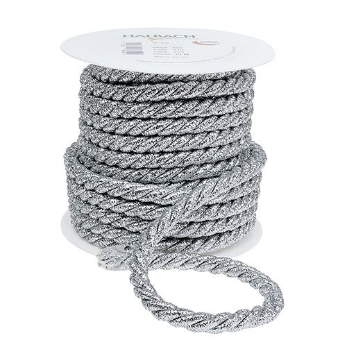 Šňůra stříbrná 10mm 10m