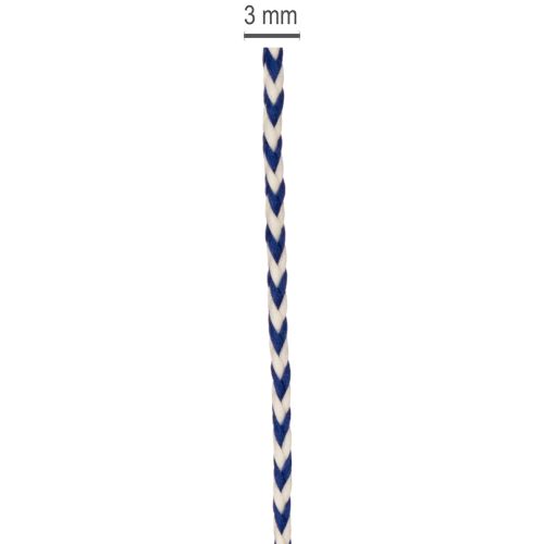 Pruhovaná dárková stuha/šňůra pro kreativní dekoraci, tloušťka 3 mm, délka 20 m | Floristik24.cz