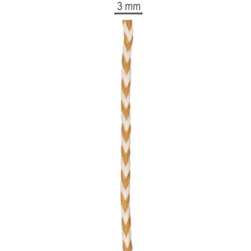 Dárková stuha, dvoubarevná šňůrka, 3mm, 20m | Floristik24.cz