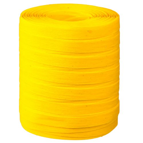 položky Curlingová stuha dárková stuha žlutá bavlna 10mm 100