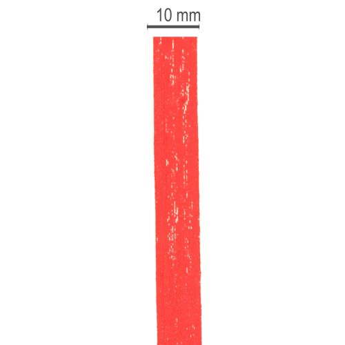 Červená stuha, dárkové balení z udržitelných materiálů, role 10 mm 100 m | Floristik24.cz