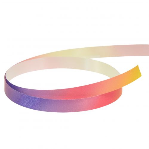 položky Curlingová stuha barevná gradientní dárková stuha žlutá, růžová, fialová 10mm 250m
