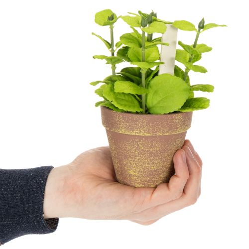 položky Umělý květináč s dekorativními bylinkami do kuchyně, zahrady, na balkon nebo terasu, 15 m³, 3 kusy