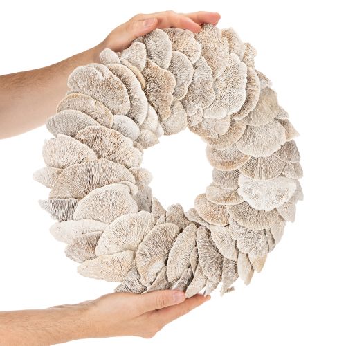 Věnec z houbičky na stromeček, přírodní dekorace 37 cm | Floristik24.cz