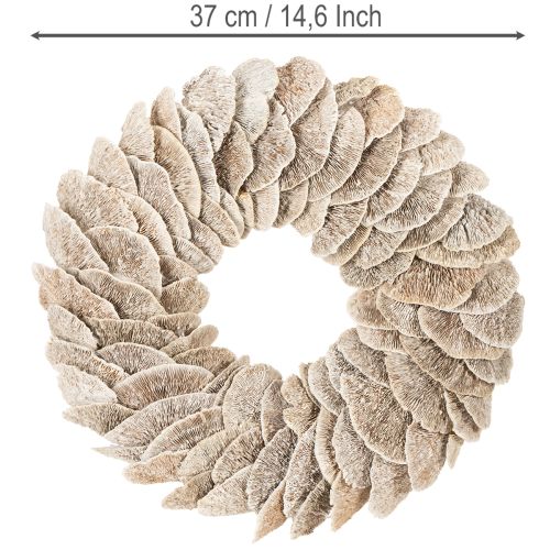 Věnec z houbičky na stromeček, přírodní dekorace 37 cm | Floristik24.cz