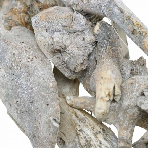 Floristik24 Věnec kořenový dřevěný šedý přírodní dekorace kořenový věnec Ø40cm V9cm