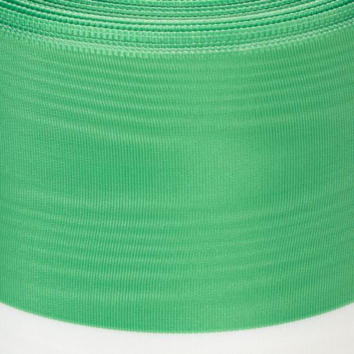 Věnečná stuha Moaré 125 mm x 25 m v zelené a bílé barvě, taftově tkaná stuha, národní stuha, ozdobná stuha | Floristik24.cz