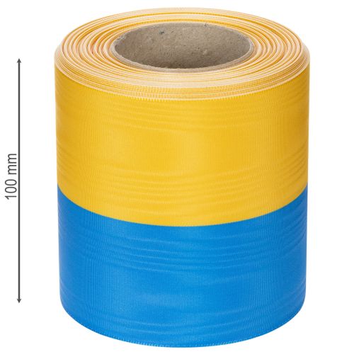 položky Modrá a žlutá moaré stuha na věnec, 100 mm, národní stuha, klubová stuha, ozdobná stuha, slavnostní smuteční stuha, acetát