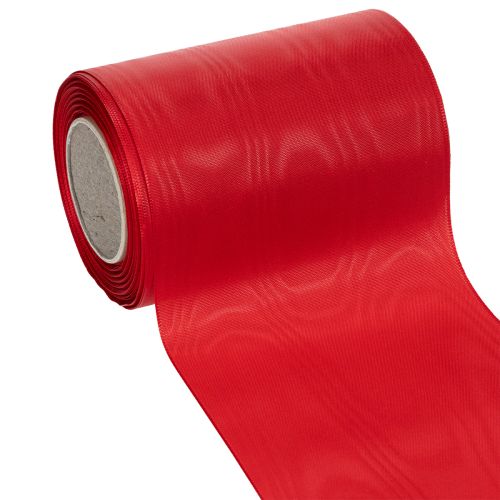 Floristik24 Červená věncová stuha 125 mm x 25 m - Stuha pro pohřební květinářství, nápisy a dekorace