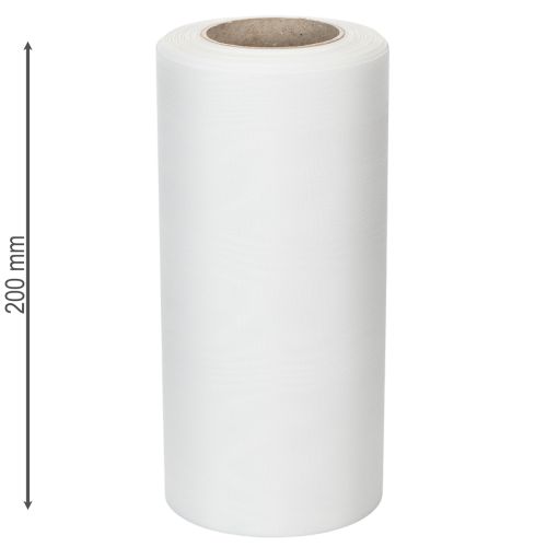 Bílá věncová stuha, šířka 200 mm, role 25 m, smuteční stuha, stuha na mašle, ozdobná stuha pro pohřební květinářství a příležitosti | Floristik24.cz