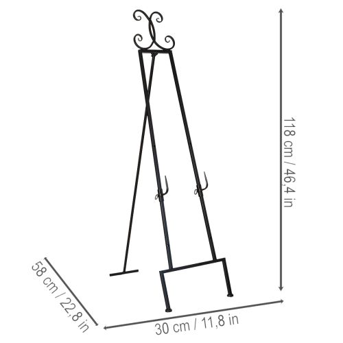 položky Dekorativní držák na věnec se stabilní základnou, ideální jako všestranný doplněk, 118 cm