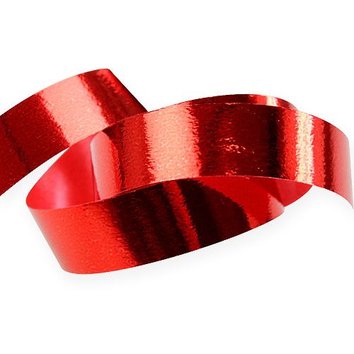 položky Lesklá curlingová stuha 10mm 250m červená
