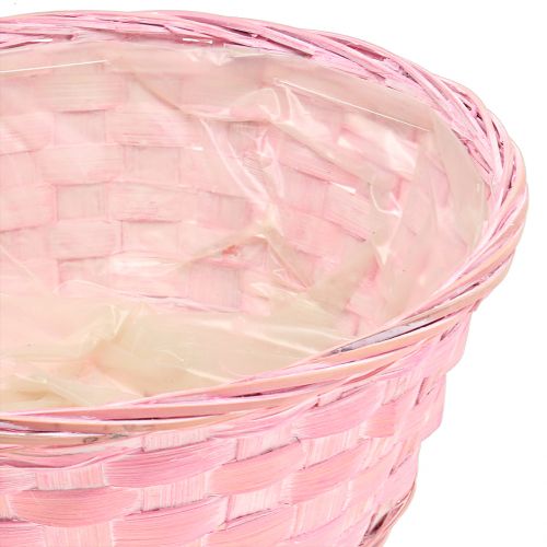 položky Košík na třísky kulatý fialová/bílá/růžová Ø25cm 6 ks