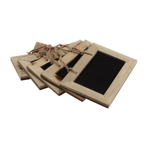 Floristik24 Tabule na zavěšení dřevěná tabule přírodní 15x10cm 5ks