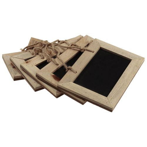 Floristik24 Tabule na zavěšení dřevěná tabule přírodní 20×15cm 5ks