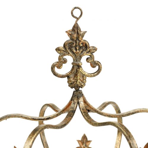 Floristik24 Koruna zlatá starožitná Ø17,5cm V22,5cm