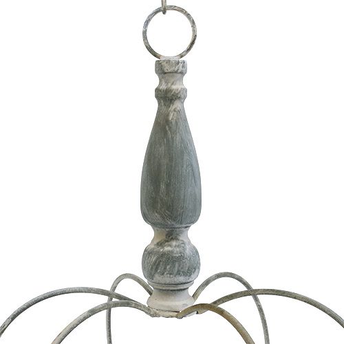 Floristik24 Korunka na zavěšení šedá Ø30cm H45,5cm