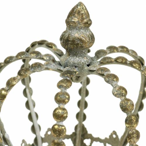 Floristik24 Koruna starozlatá Ø11cm H13cm