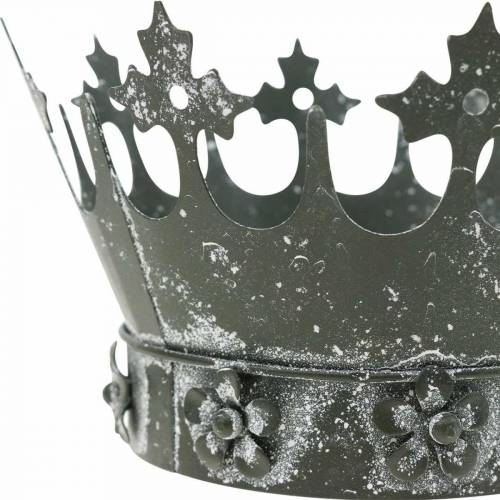 Floristik24 Stolní dekorace, dekorativní koruna, květinová kovová lucerna, květináč, kovová dekorace