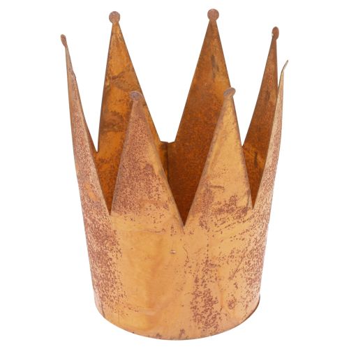 Květináč rez dekorativní miska kovová ozdobná korunka vintage Ø16cm