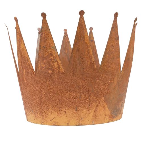 Floristik24 Květináč rez dekorativní miska kovová ozdobná korunka vintage Ø30cm