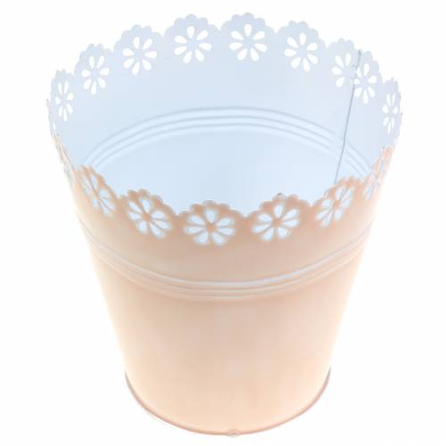 Floristik24 Květináč květinová ozdoba růžová Ø12,5cm V13,5cm