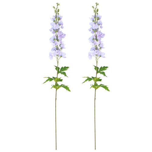 položky Umělé květiny Delphinium světle fialové na stonku 90cm 2ks