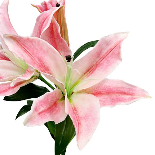 Floristik24 Umělá lilie Pink Real Touch 100cm