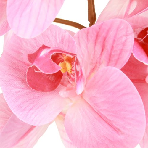 položky Umělé orchideje Růžové umělé květiny jako skutečné 56cm 3 ks