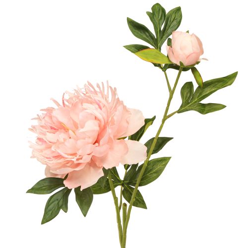 Umělé pivoňky růžové Paeonia lososové D60cm 2 ks