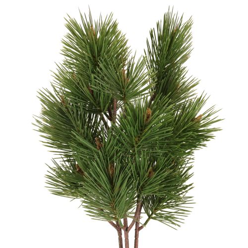 Umělé borovicové větvičky vánoční zelené 53cm 3 kusy