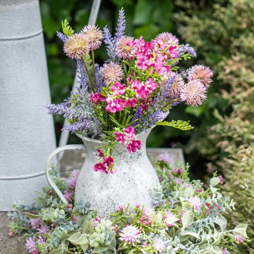 položky Umělá kytice levandulová stolní dekorace fialová, růžová V42cm