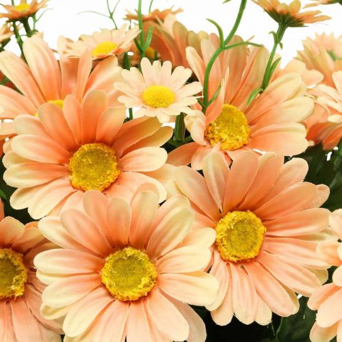 položky Umělé sedmikrásky umělé květiny kytice Orange Peach 44cm