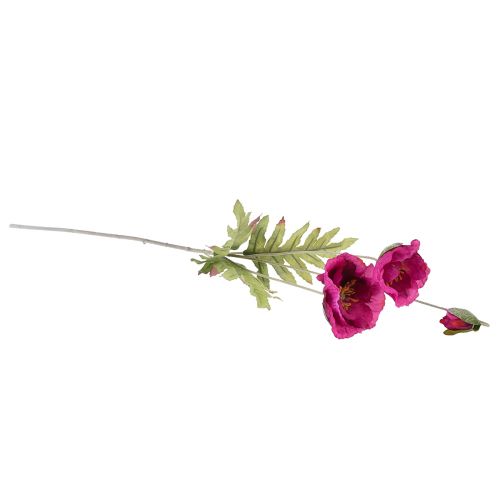 Floristik24 Umělé máky dekorativní hedvábné květy růžové 70cm