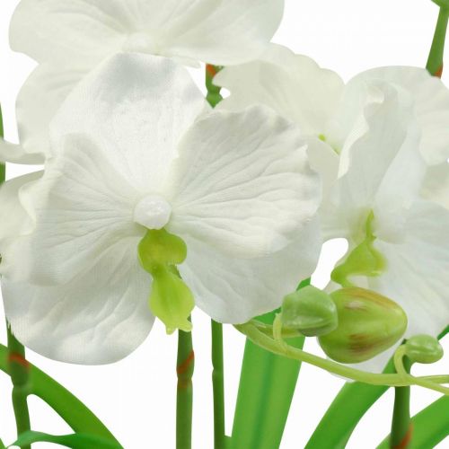 položky Umělé orchideje umělé květiny v bílém květináči 60cm