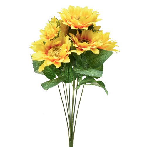 Floristik24 Umělá slunečnicová kytice Pick Yellow 45cm