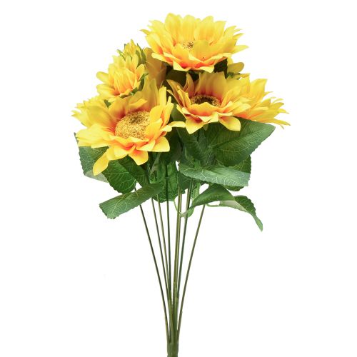 položky Umělá slunečnicová kytice Pick Yellow Orange 45cm