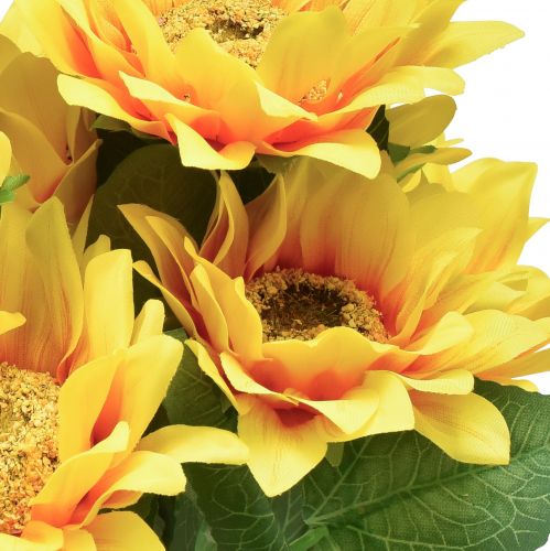 položky Umělá slunečnicová kytice Pick Yellow Orange 45cm
