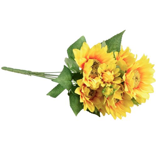 položky Umělá slunečnicová kytice Pick Yellow Orange 45cm