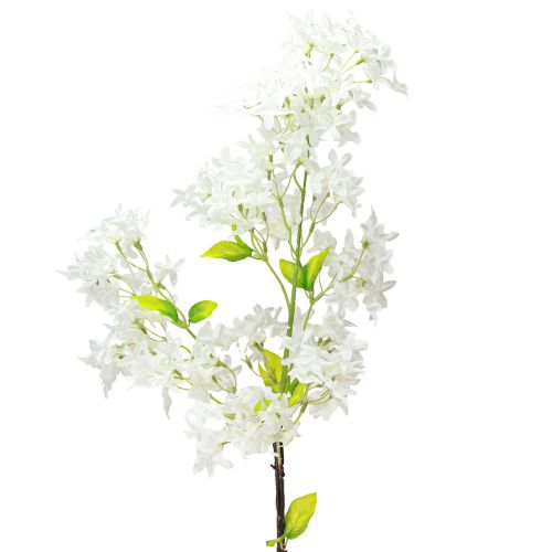 Floristik24 Umělá lila větev bílé květy L95cm