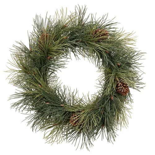 Věnec z umělých borovicových větví s kužely 60 cm nakoupit | Floristik24.cz