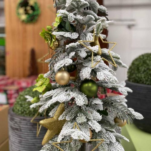 položky Umělá dekorace na vánoční stromeček zasněžená 120cm