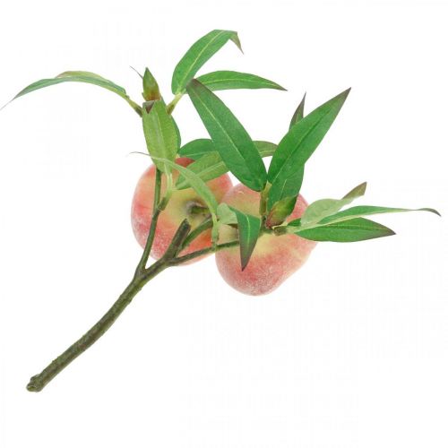 Floristik24 Umělá broskev větev 24cm deco broskev umělé ovoce
