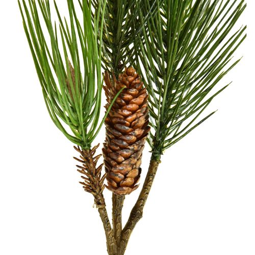Floristik24 Umělá borovicová větev s šiškami 3 větve Zelenohnědá 60cm
