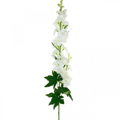 Floristik24 Umělé delphinium bílé delphinium umělé květiny hedvábné květiny 98cm