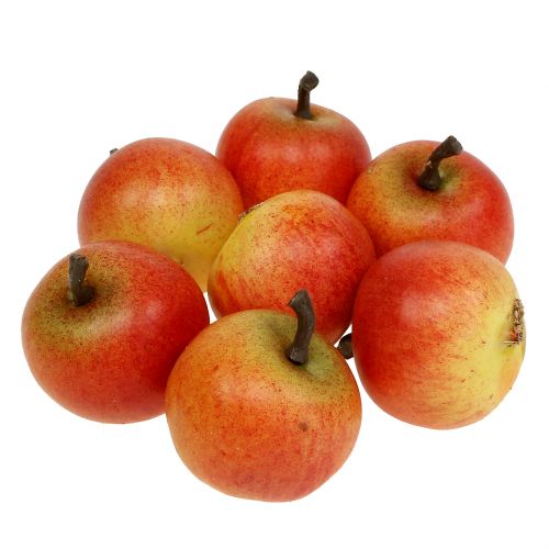 Floristik24 Umělé ovoce jablka Cox 3,5cm 24ks